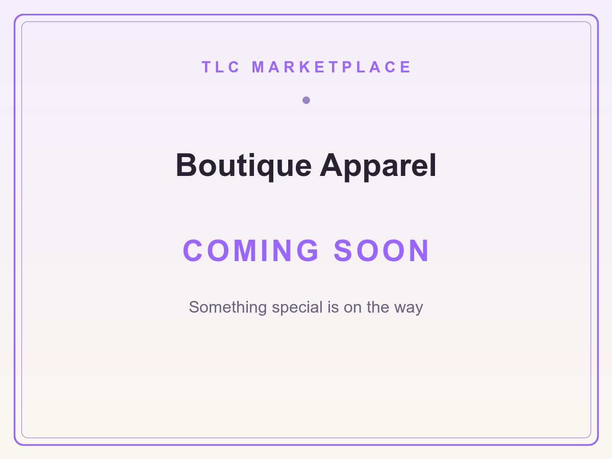 Boutique Apparel - Coming Soon